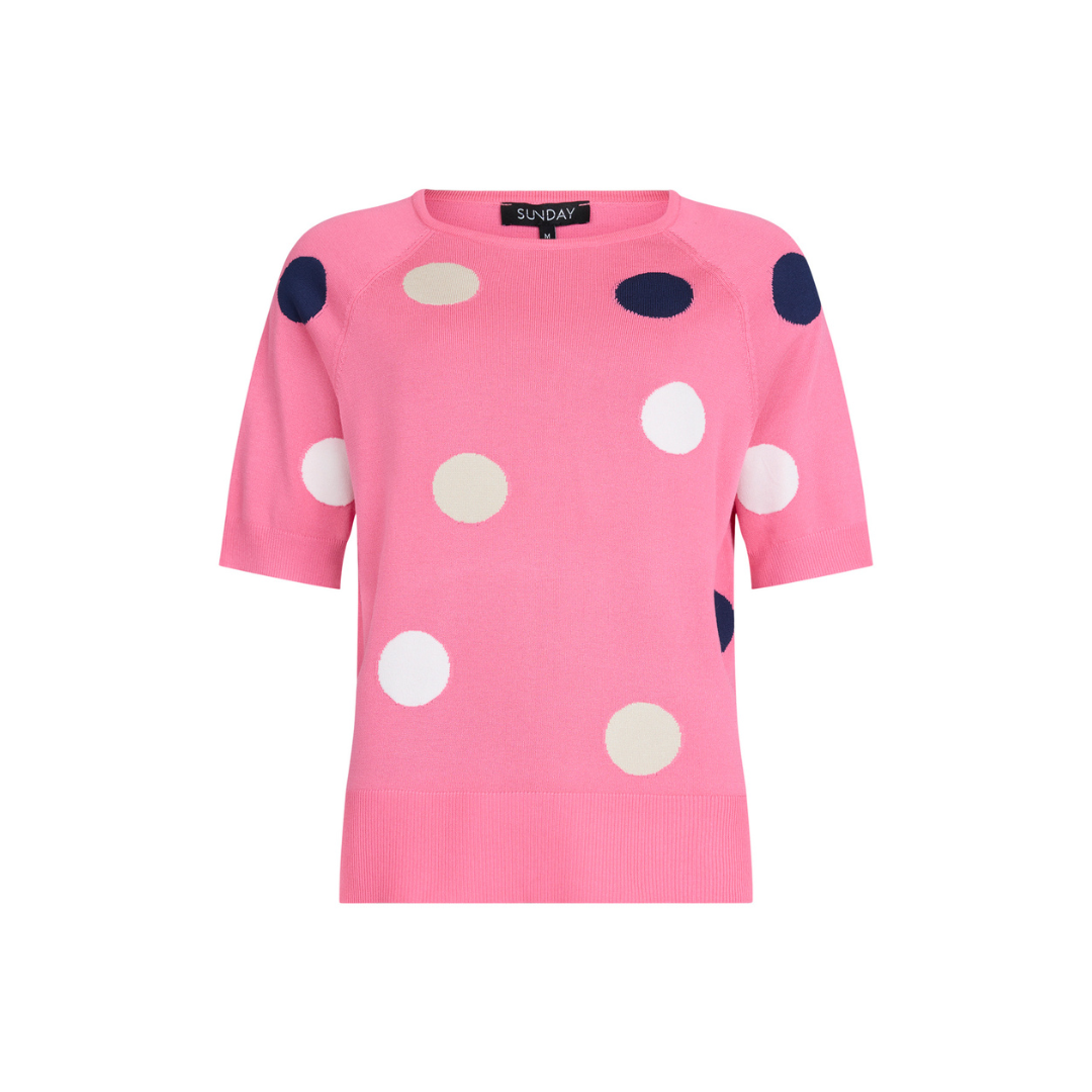 Sunday Female Pullover Strik - Lyserød - Butik VIVI