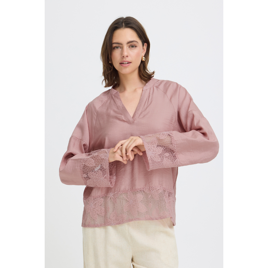 Fransa FRMINNAS LS langærmet Bluse - Lotus