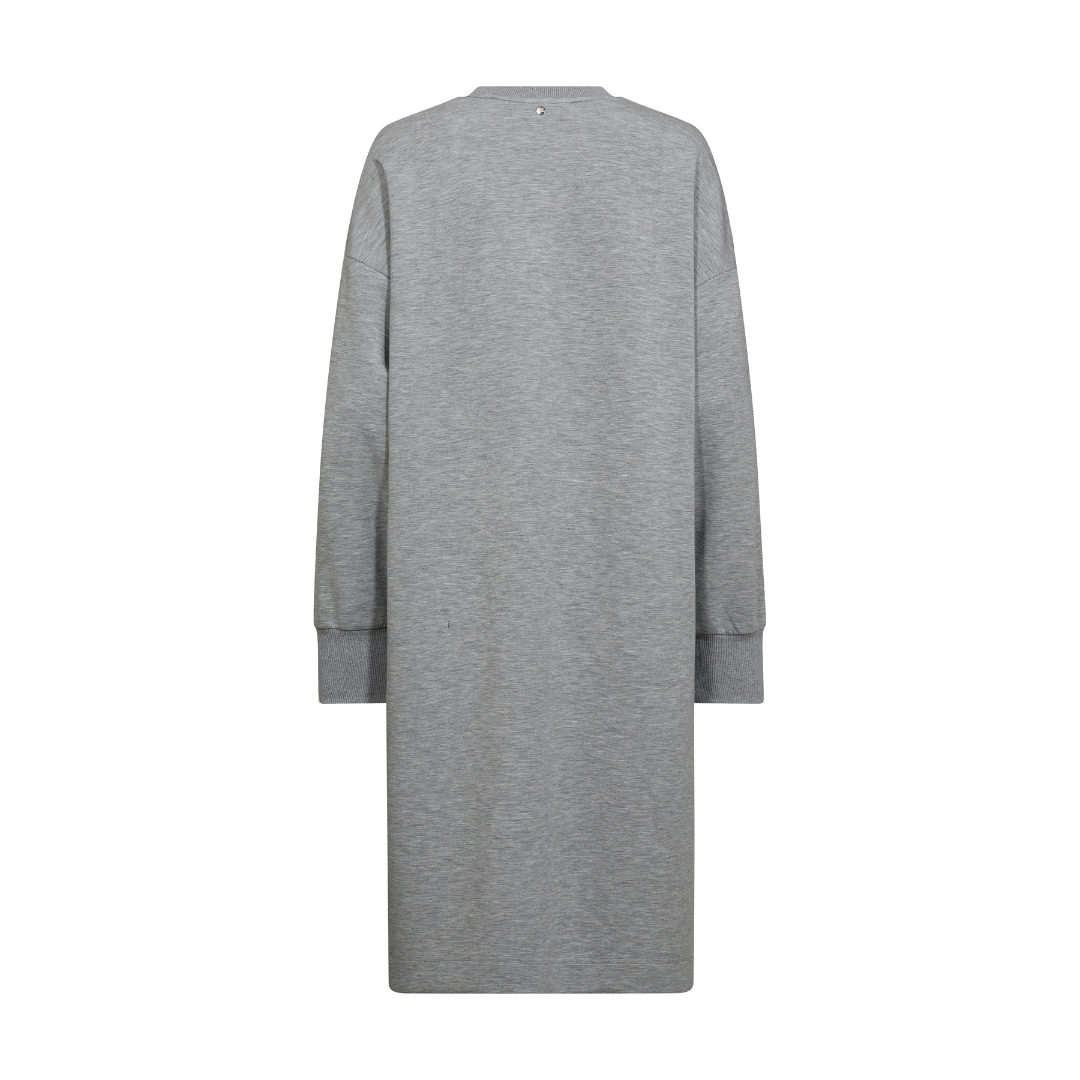 Mos Mosh MMRenzi O-LS Sweatdress - Grey Melange