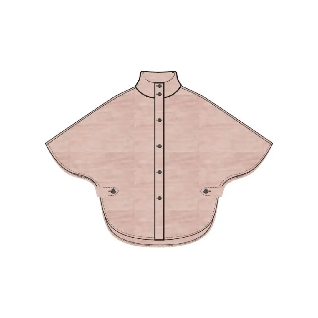 Kopenhaken KPHISLA Poncho Jakke - Hushed Violet - Butik VIVI