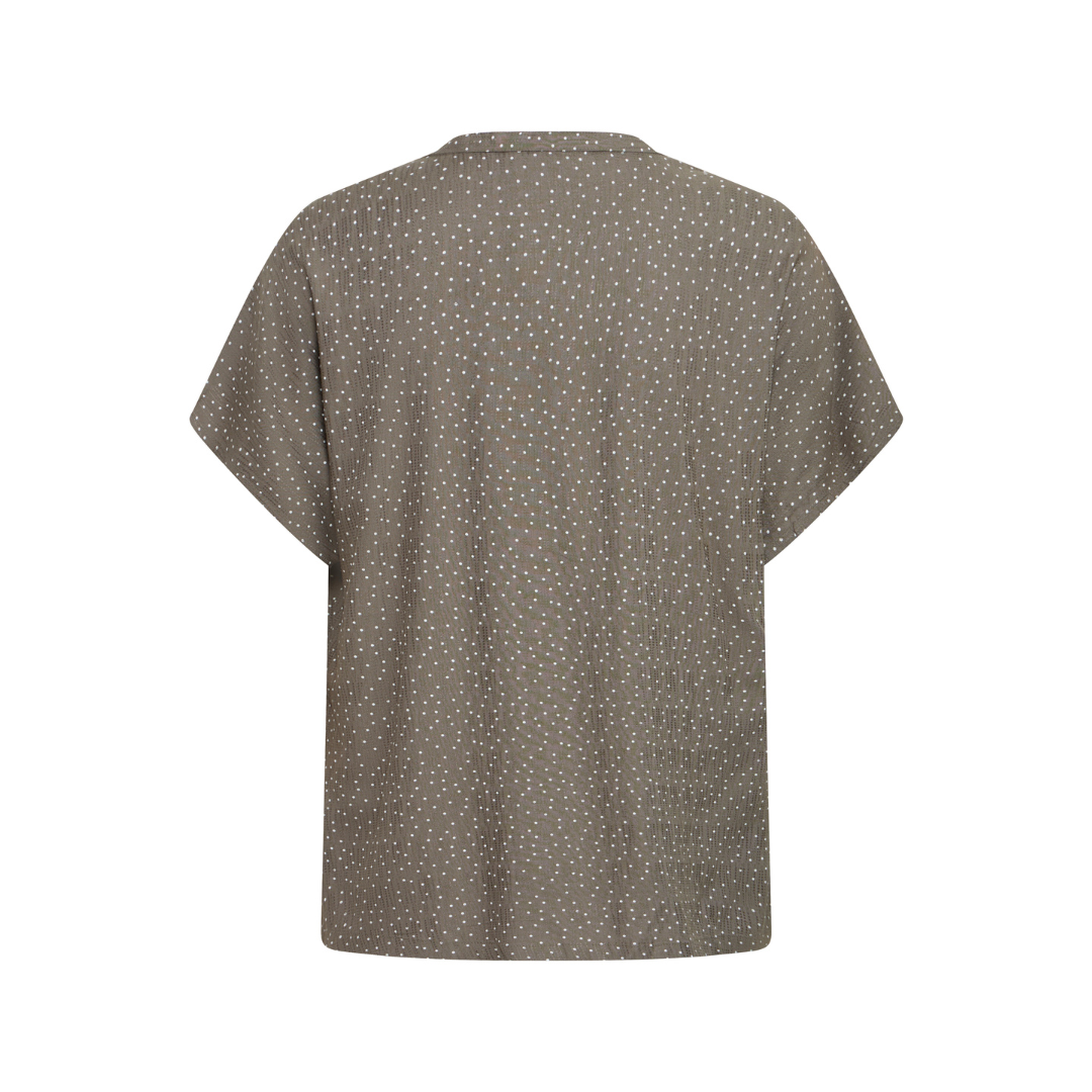 Fransa FRLAYA BL 1 Bluse - Dot Dots Smokey Olive - Butik VIVI
