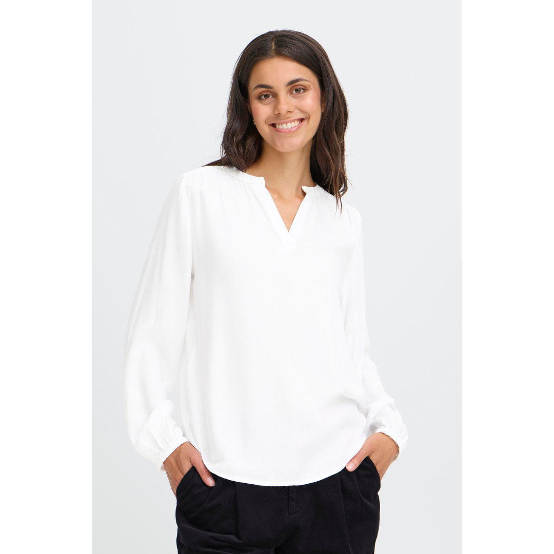 Fransa FRMOSANA BL 1 Bluse - Whisper White