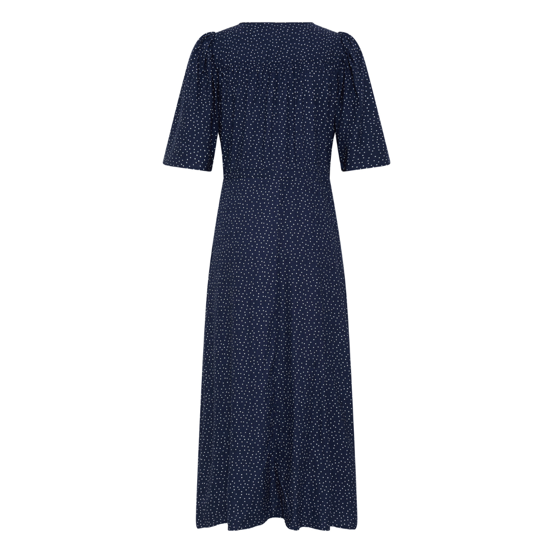 Fransa FRLAYA DR 1 Kjole - Dot Dots Navy Blazer / Blue - Butik VIVI