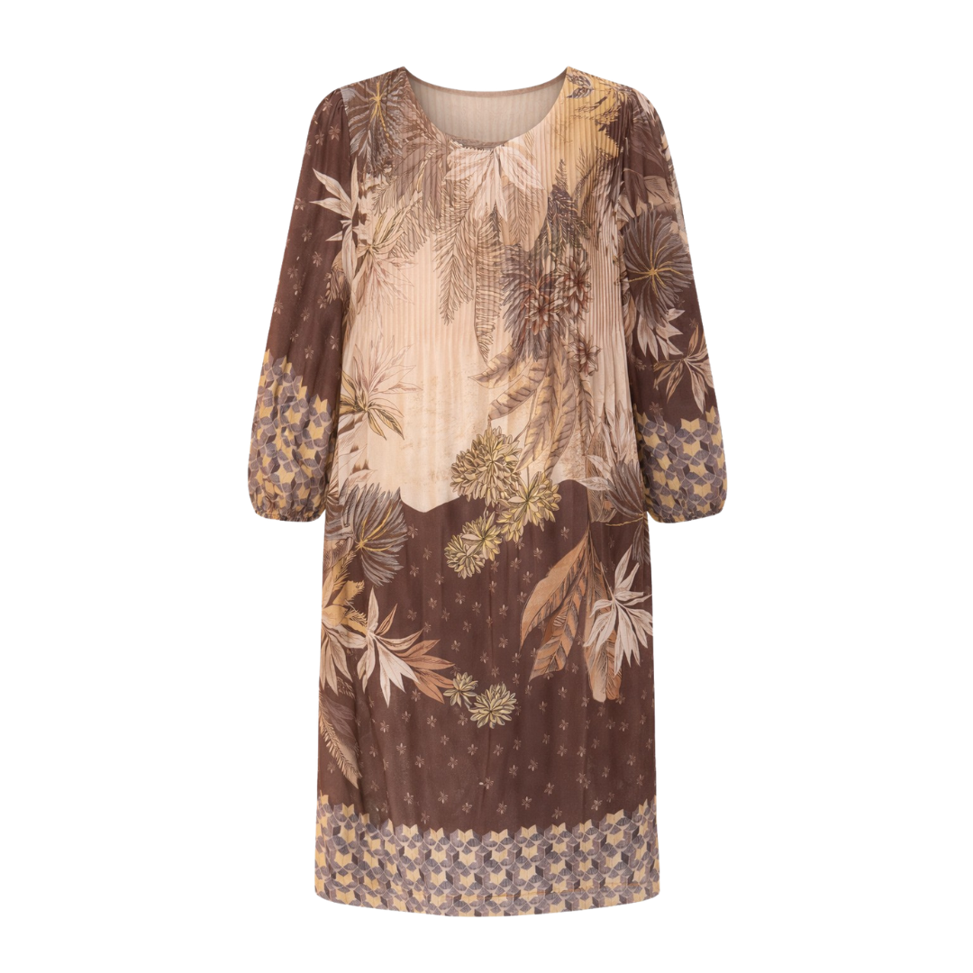 2Biz ALINA Kjole - Sand Leaf - Butik VIVI