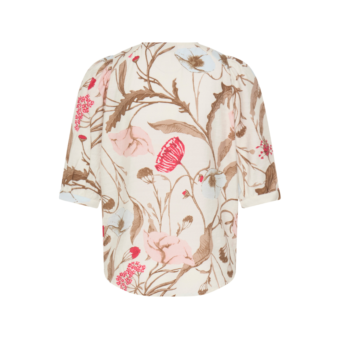 Fransa FRARIANA SH 10 Skjorte - Savannah Floral / Brown - Butik VIVI