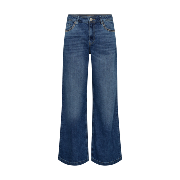Mos Mosh MMDara Deco Jeans - Mid Blue