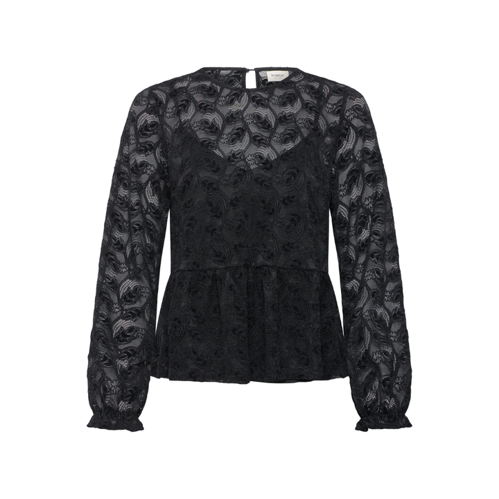 Fransa FRVIVIANNE BL 1 Bluse - Meteorite - Butik VIVI