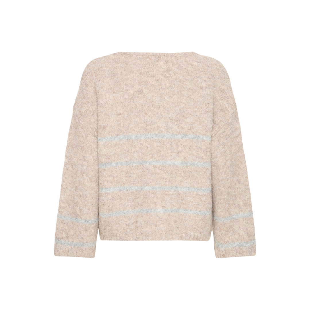 Fransa  FRCHARLEEN Pullover 1 - moon rock stripe