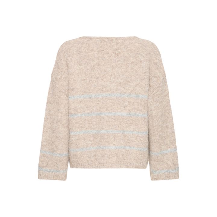 Fransa  FRCHARLEEN Pullover 1 - moon rock stripe