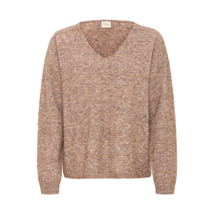 Fransa FRSANNY PU 8 Strik - Cocoa Melange