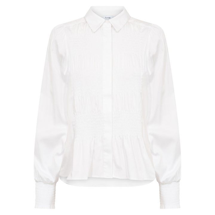 Levete Room LR-ISLA SOLID 117 Bluse - Hvid