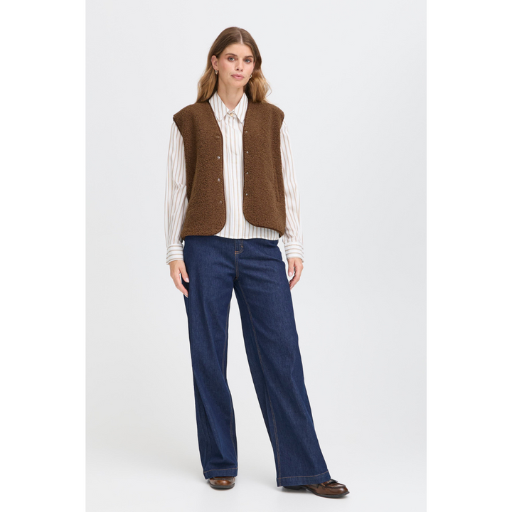 Fransa FRGWYNNE Vest - cocoa