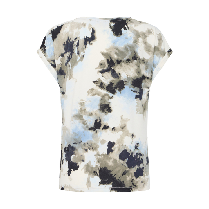 Fransa FRSEEN TEE 1 T-shirt - Watercolour Bloom Ice Water / Blue