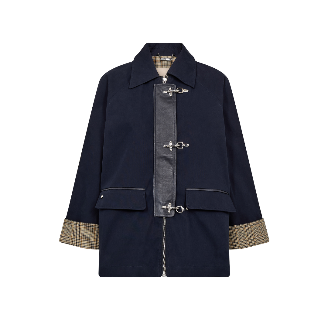 Mos Mosh MMFallon Mercer Jakke - Salute Navy - Butik VIVI