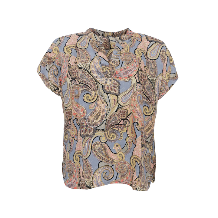 Black Colour BCLUNA Andrea S/S Top - Paradise Sky