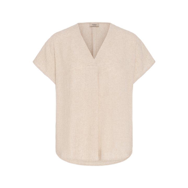 Fransa FRJETT BL 1 Bluse - Undyed Unbleached / Grey - Butik VIVI