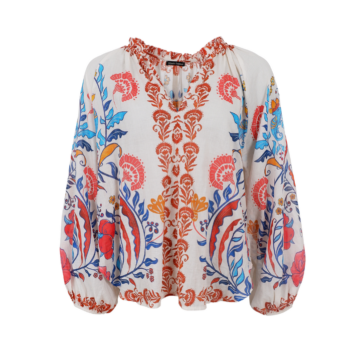 Black Colour BCPEACOCK Bluse - Marsala Red