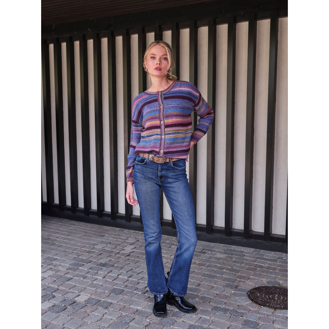Skovhuus Multicolour cardigan - Jeans Blue