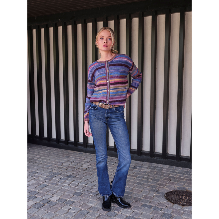 Skovhuus Multicolour cardigan - Jeans Blue