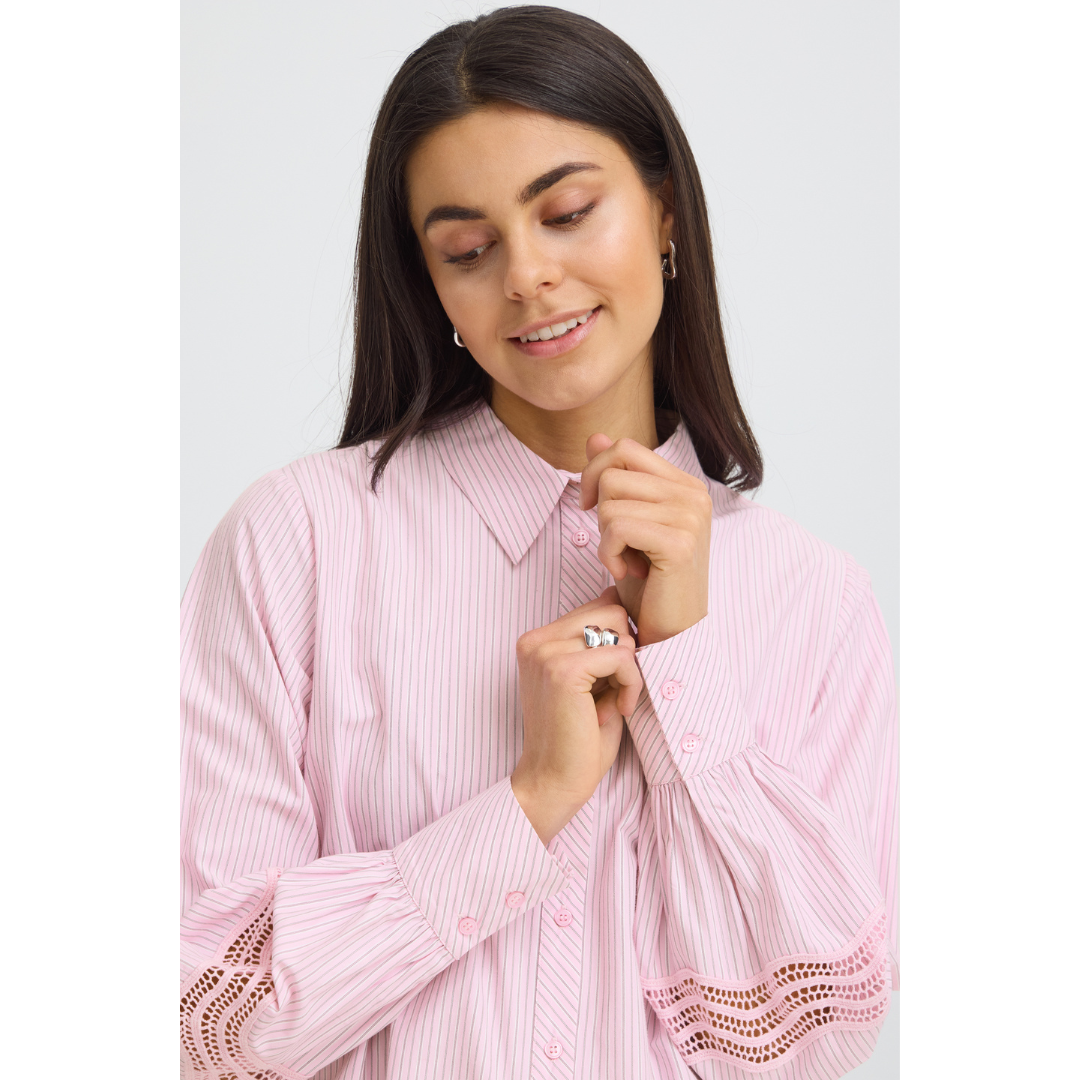Fransa FRYARA SH 2 Skjorte - Silver Pink