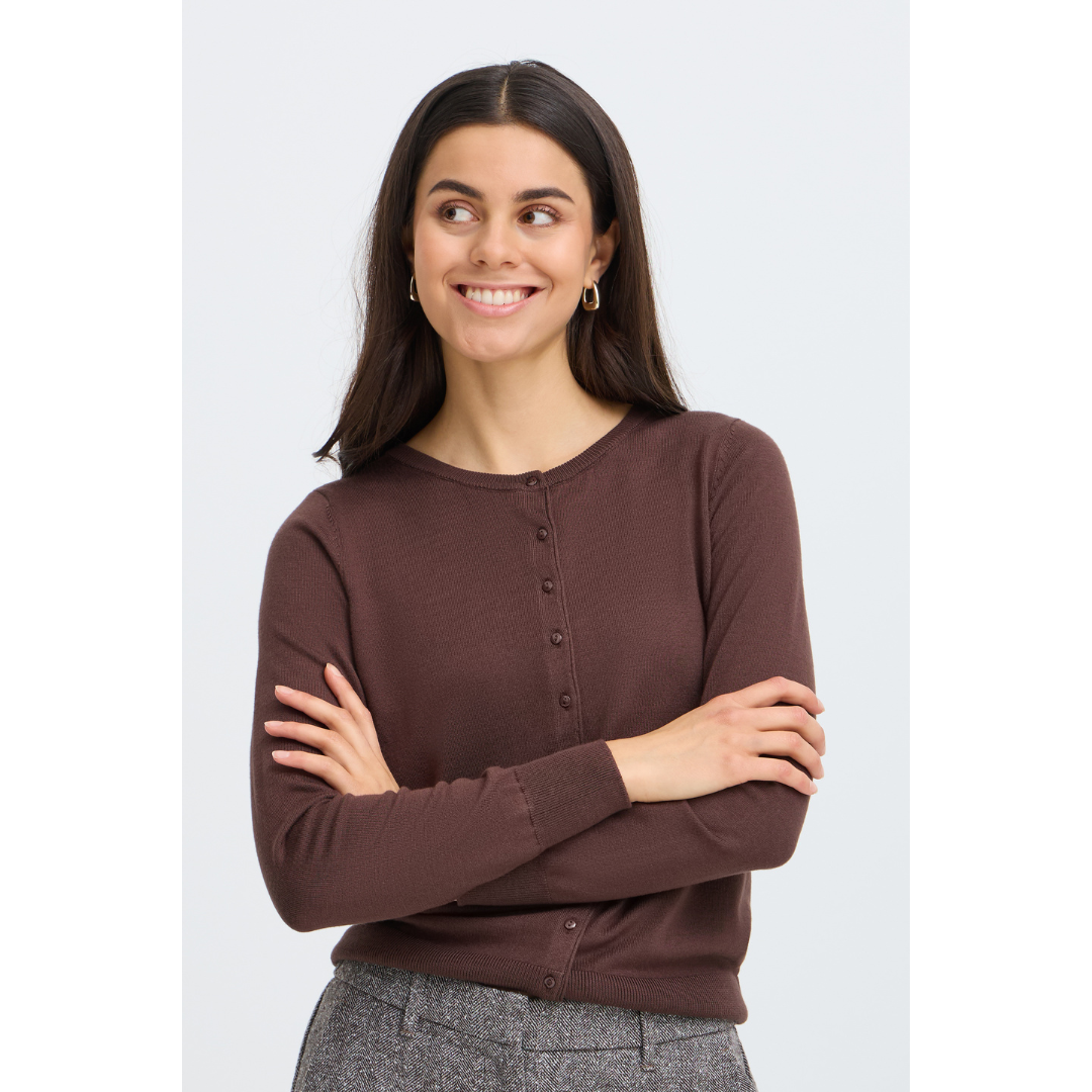 Fransa FRZUBASIC 60 Cardigan - Hot Fudge
