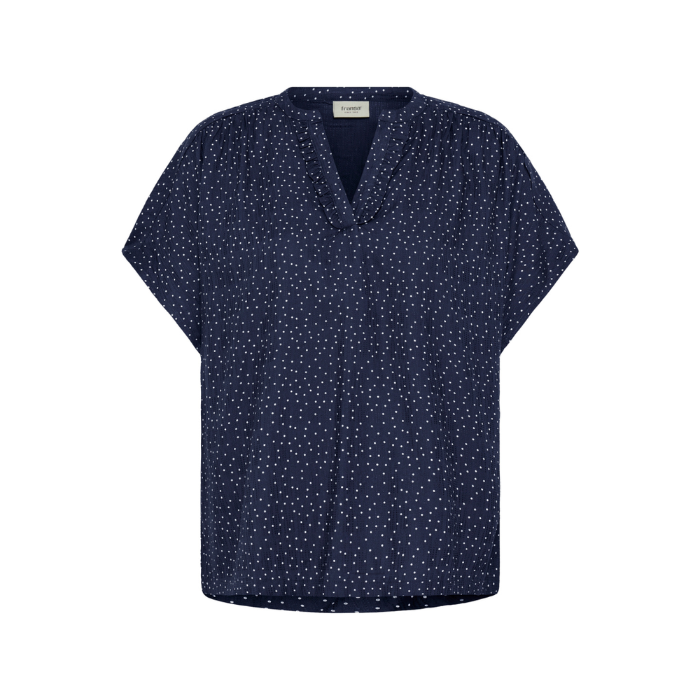 Fransa FRLAYA BL 1 Bluse - Dot Dots Navy Blazer - Butik VIVI