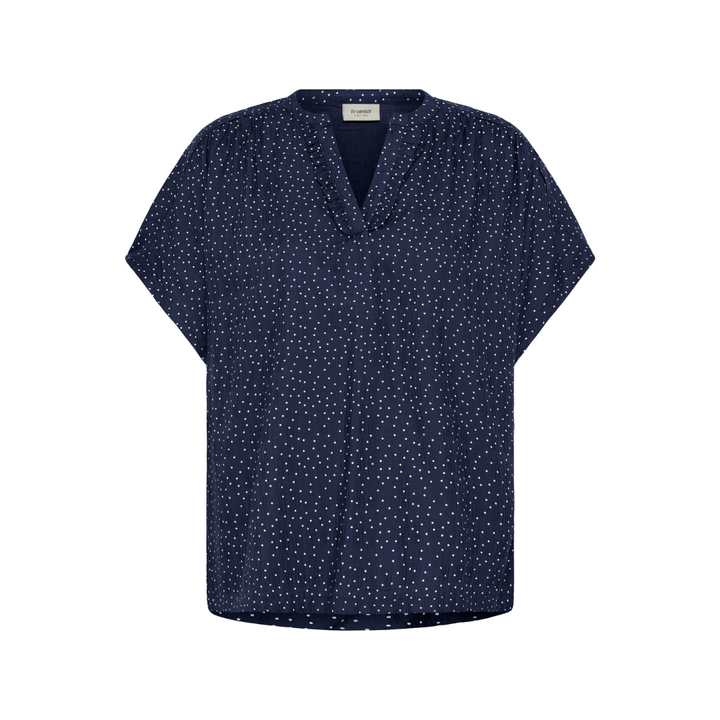 Fransa FRLAYA BL 1 Bluse - Dot Dots Navy Blazer - Butik VIVI