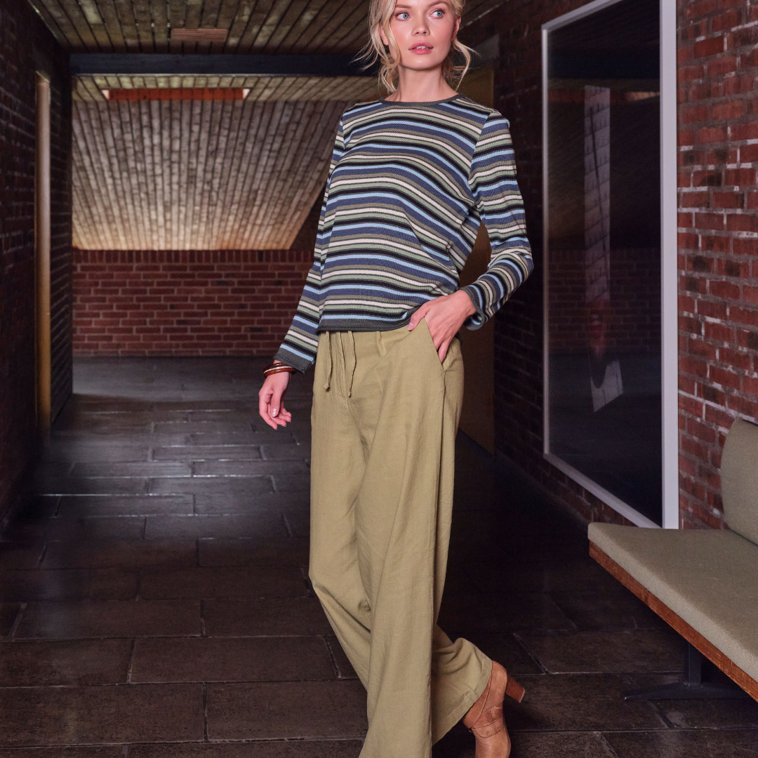 Skovhuus Multicolour Striped Pullover - Agave