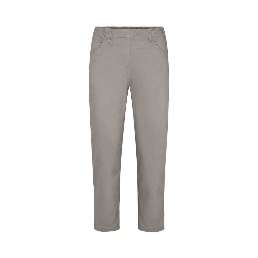 Laurie Patricia Pure Regular Cropped Bukser - Grey Sand - Butik VIVI