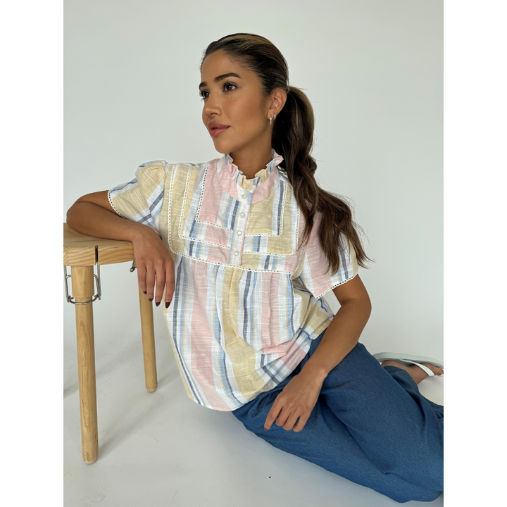 Continue Isabella stripe ss Bluse - 00 Stribe