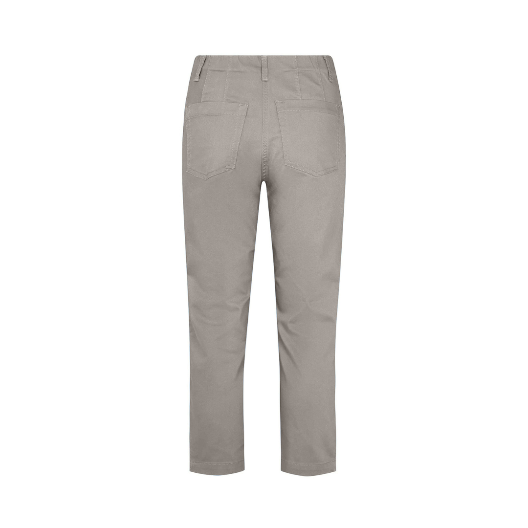 Laurie Patricia Pure Regular Cropped Bukser - Grey Sand - Butik VIVI
