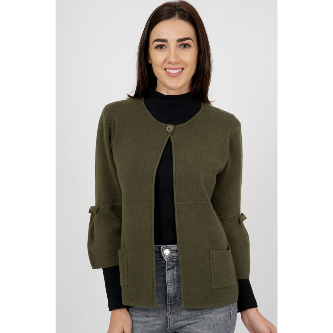 Textil Karntner Cardigan - Khaki