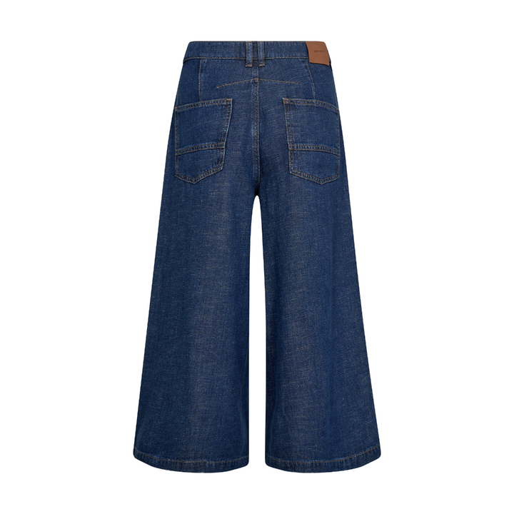 Mos Mosh MMCulotte Arge Jeans - Dark Blue, Cropped - Butik VIVI