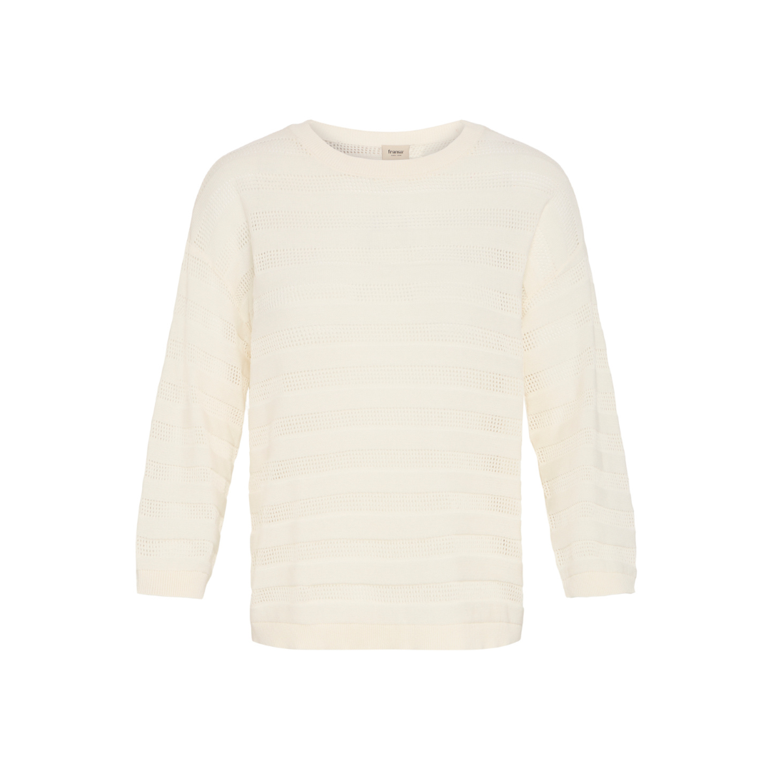 Fransa FRRICKI PU 1 Pullover Strik - Whisper White - Butik VIVI