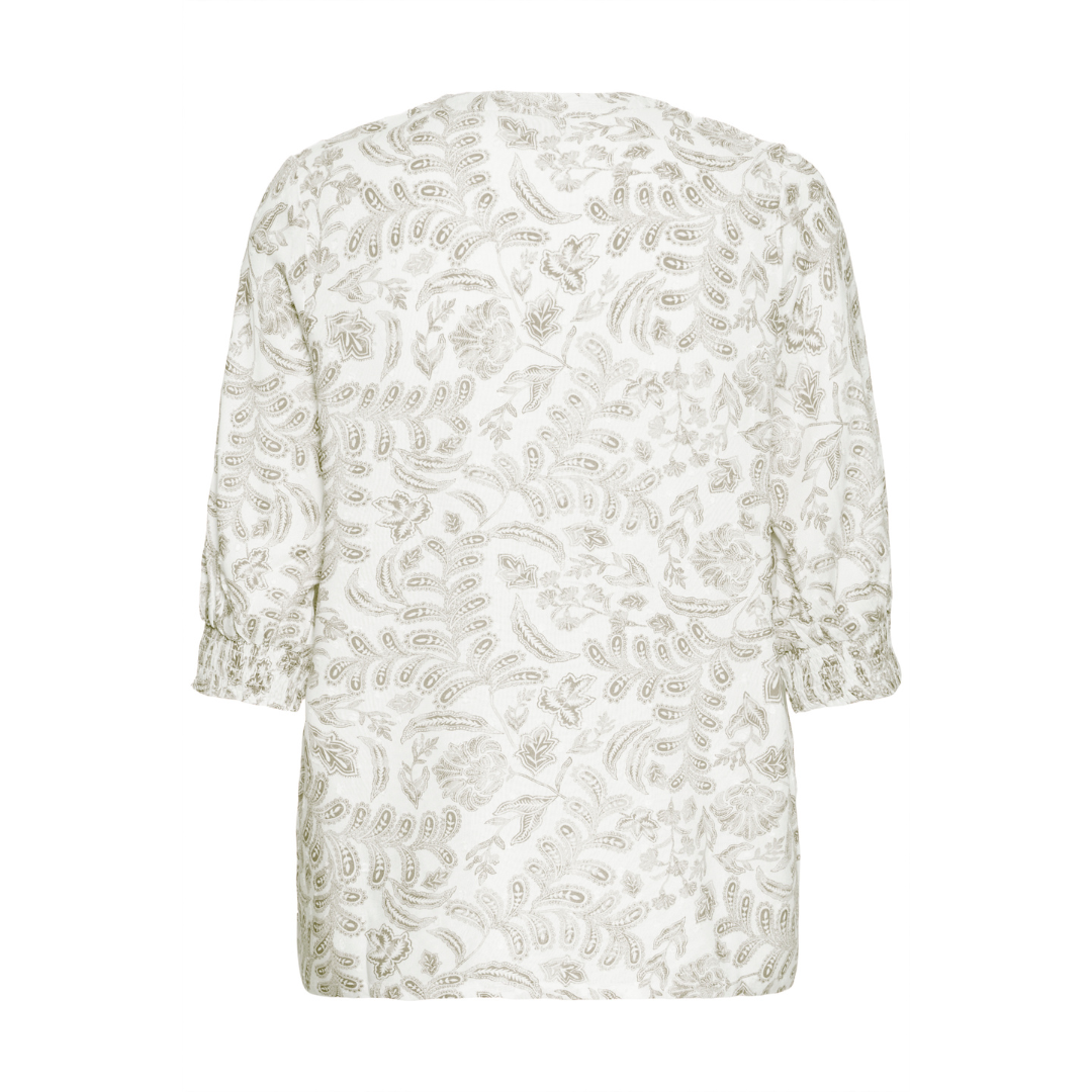 Fransa FRSOPHIA SH 1 Skjorte - Green Print - Butik VIVI