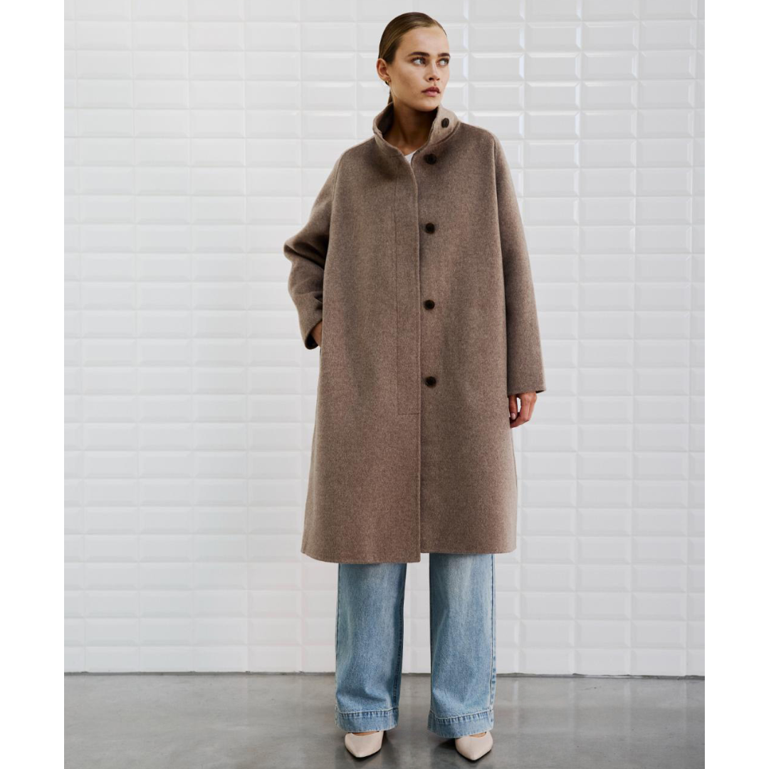 WithBlack WBLJenny Mel Spring Coat Frakke - Falcon Melange