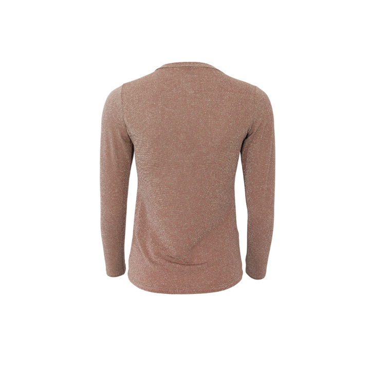 Black Colour BCFAYE LUREX Bluse - Golden Taupe - Butik VIVI