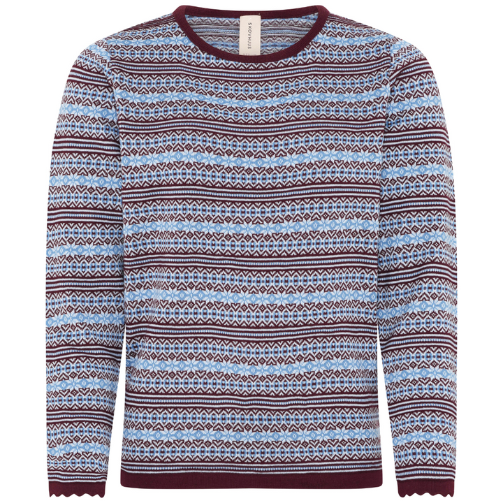 Skovhuus Feminine "Jaquard" Pullover - Blackberry