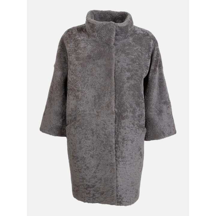 Levinsky Harlette, 85 cm. - Collar - Curly Lamb - Taupe