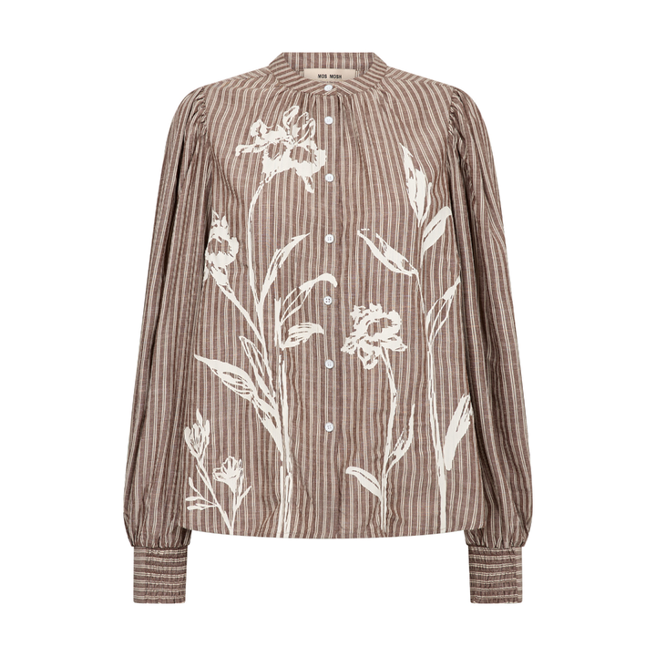 Mos Mosh MMMysa Quozi Skjorte - Downtown Brown