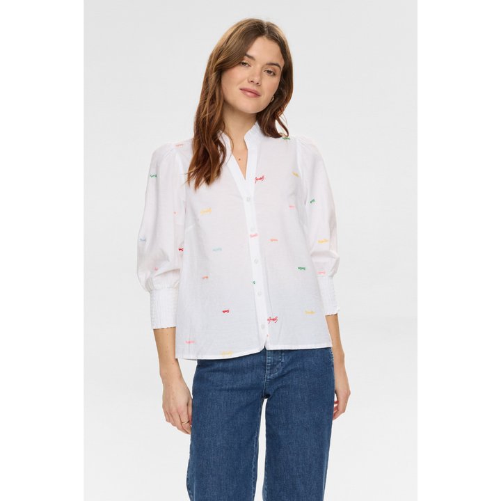 Nümph NUJOYA Skjorte - Bright White - Butik VIVI