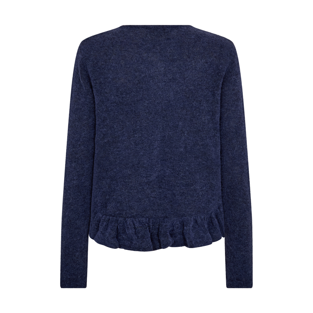 Mos Mosh MMMape Alice Knit Cardigan - Crown Blue - Butik VIVI