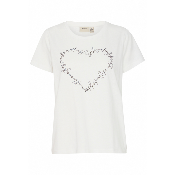 Fransa FRSURI T-shirt - blanc de blanc mix
