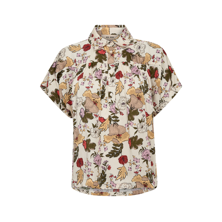 Mos Mosh MMWinie Flowwi Bluse - Ecru - Butik VIVI