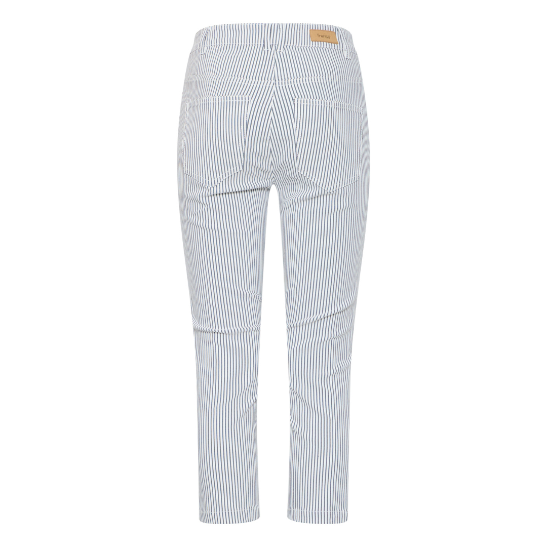 Fransa FRENA TESSA CA 1 Capri Bukser - birch w. navy blazer stripe