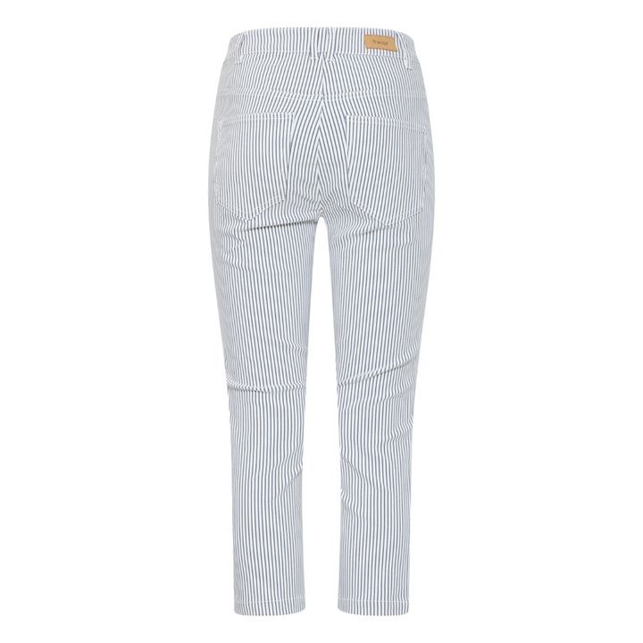 Fransa FRENA TESSA CA 1 Capri Bukser - birch w. navy blazer stripe