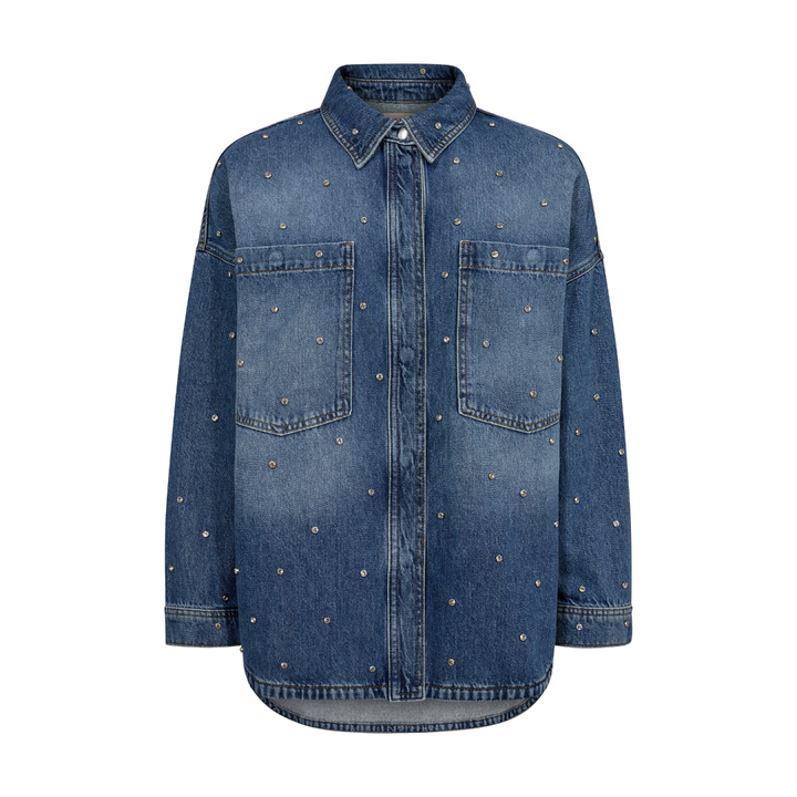 Mos Mosh MMEmme Marine Skjorte - Mid Blue
