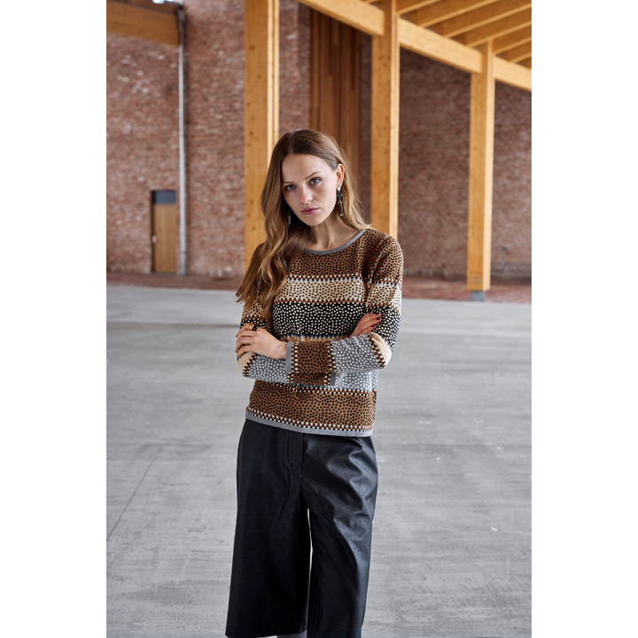Skovhuus Rundhals Bluse - Grey Melange