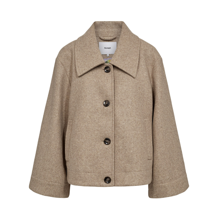 Nümph Nukimma Short Jakke - Sesame Melange
