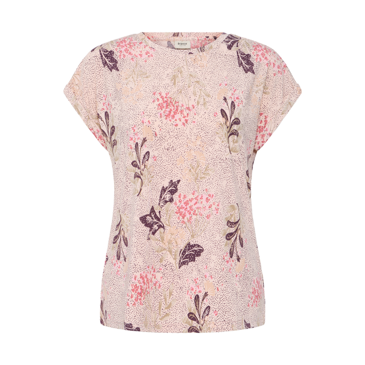 Fransa FRSEEN TEE 1 T-shirt - Serena Floral Pumicestone / Nature